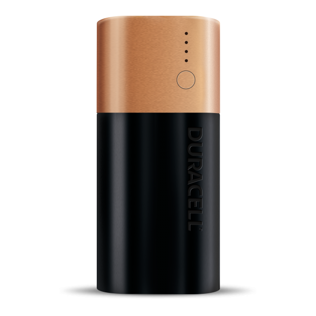 rectangluar black and copper 2 day Powerbank battery