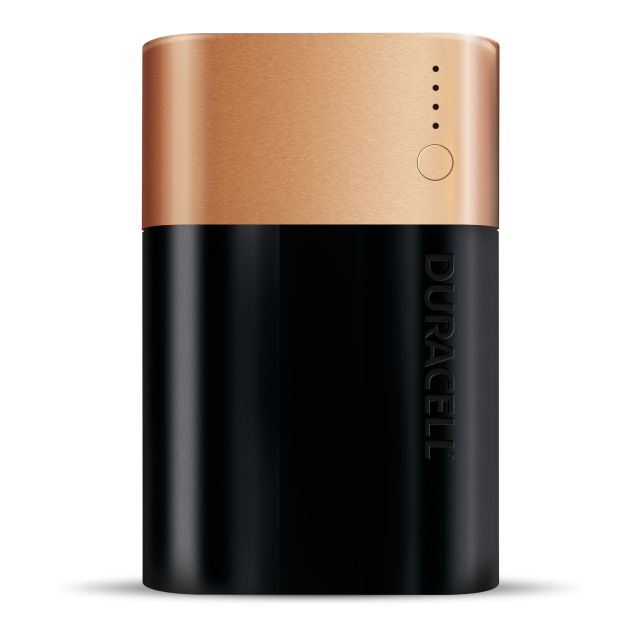 rectangluar black and copper 3 day Powerbank battery
